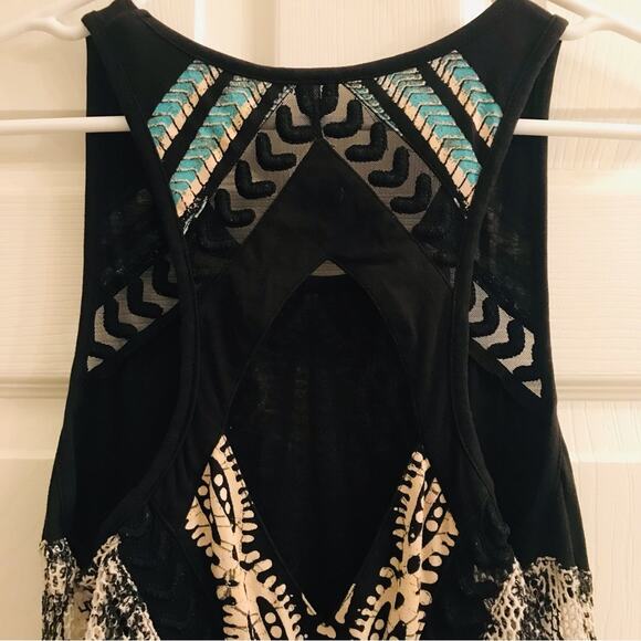Free People Out Of Africa Black Bodycon Dress Size Small - Picture 10 of 13